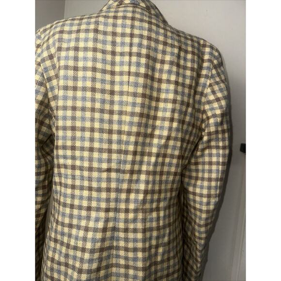 GIORGIO ARMANI Le Collezioni Houndstooth Alpaca/Wool Blend Blazer Sz US 10/EU 46 - Picture 6 of 12